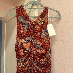 Ulla Johnson Flora Dress Oasis - colorful, silk, drop waist - never worn!!